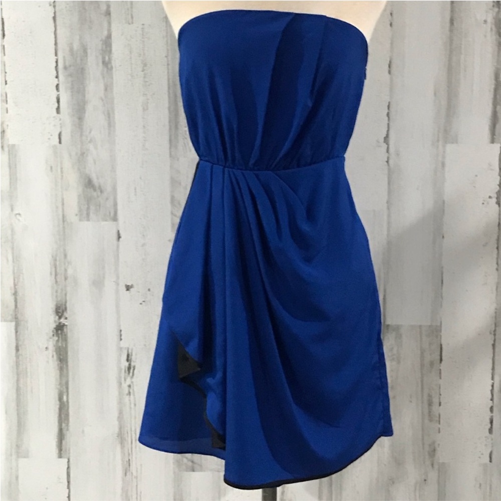 Express size 12 Strapless Royal Blue Dress